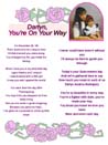 Click to see enlarged Quinceanera lyric sheet page 1