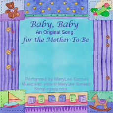 CD cover for original song for mother-to-be