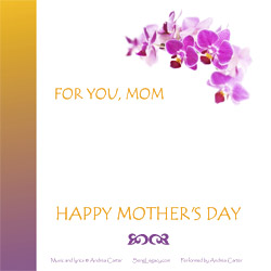 CD cover for original Mother's Day song 'For You, Mom'
