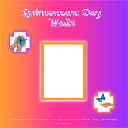 CD cover with blank center, for original Quinceanera Waltz song