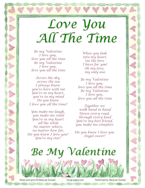 Love You All the Time - Be My Valentine - Original Valentine's Day song  from Song Legacy
